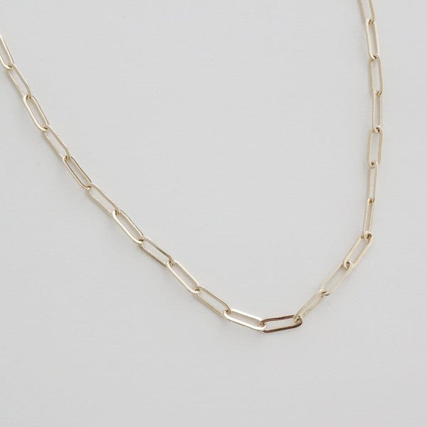 Piper Paperclip Chainlink Necklace | Shop Webbi