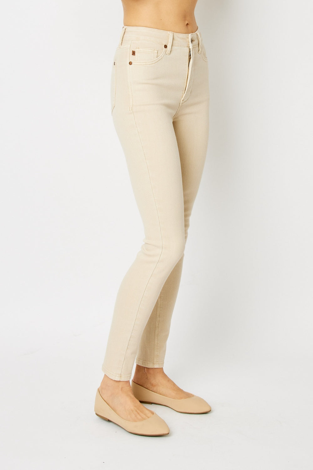 Judy Blue Full Size Garment Dyed Tummy Control Skinny Jeans | Shop Webbi