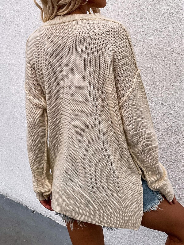 Women Long Sleeve Loose Fit Sweater | Shop Webbi