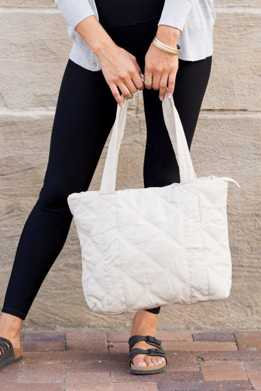 Quilted Tote | Shop Webbi