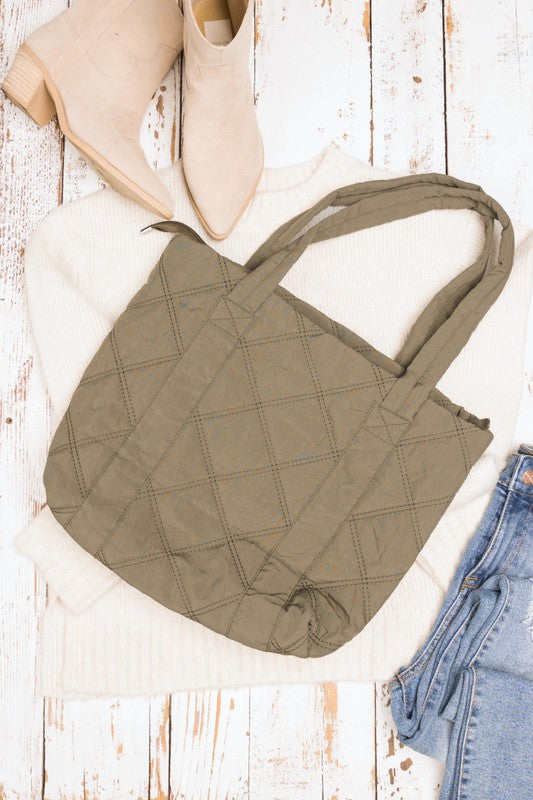 Quilted Tote | Shop Webbi