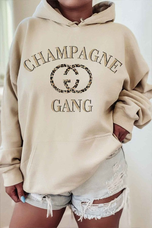 CHAMPAGNE GANG HOODIE PLUS SIZE | Shop Webbi