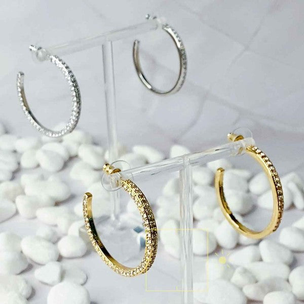 Plain Or Shine Reversible Hoop Earrings | Shop Webbi