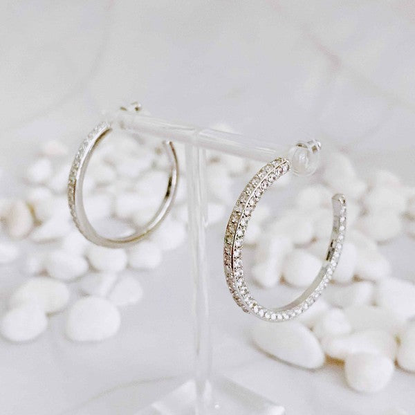 Plain Or Shine Reversible Hoop Earrings | Shop Webbi