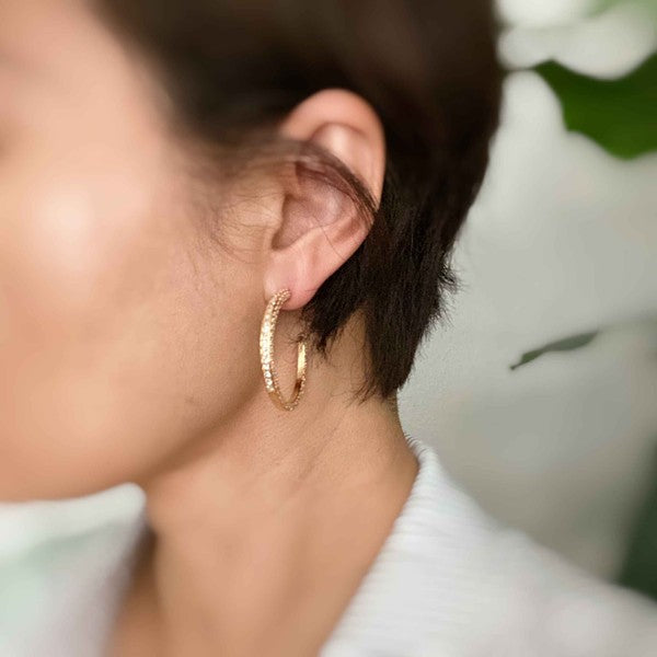 Plain Or Shine Reversible Hoop Earrings | Shop Webbi