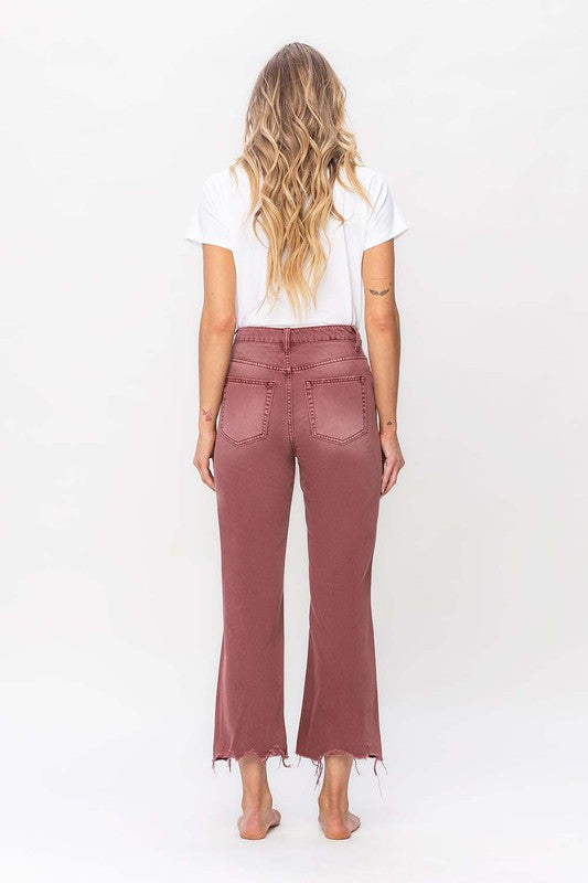 90's Vintage High Rise Crop Flare Jeans | Shop Webbi