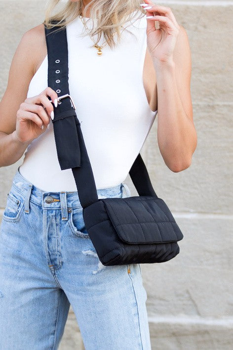 Selma Foldover Puffer Crossbody | Shop Webbi