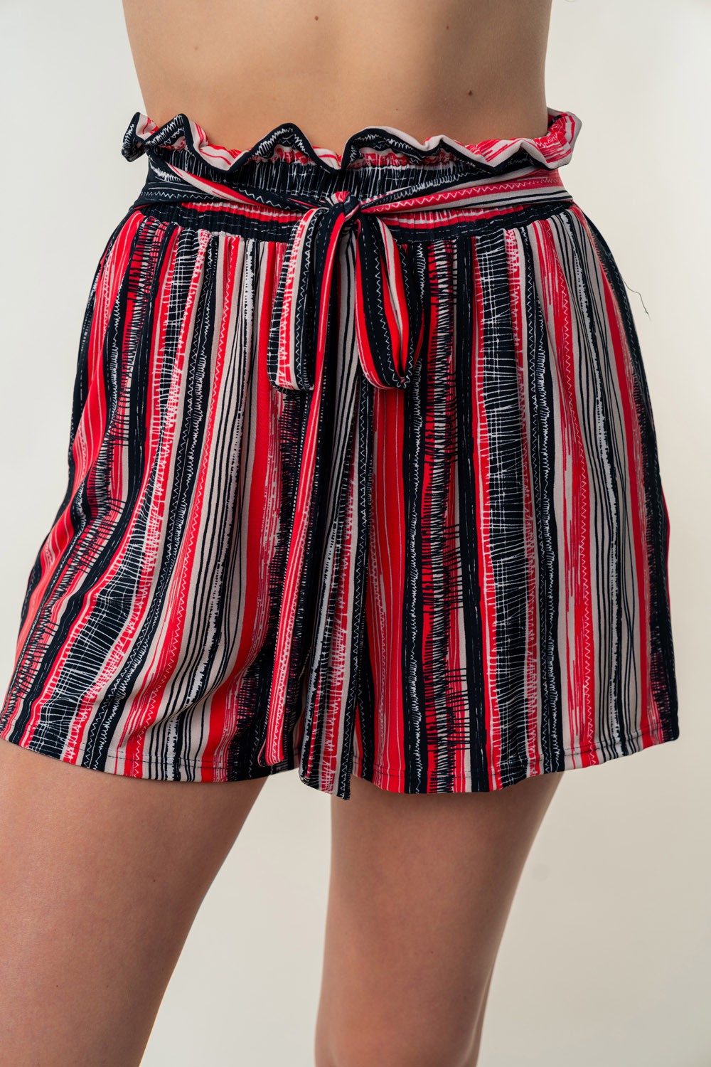 High Waisted Striped Shorts | Shop Webbi