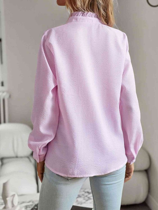Nat Ruffle Trim Shirt | Shop Webbi