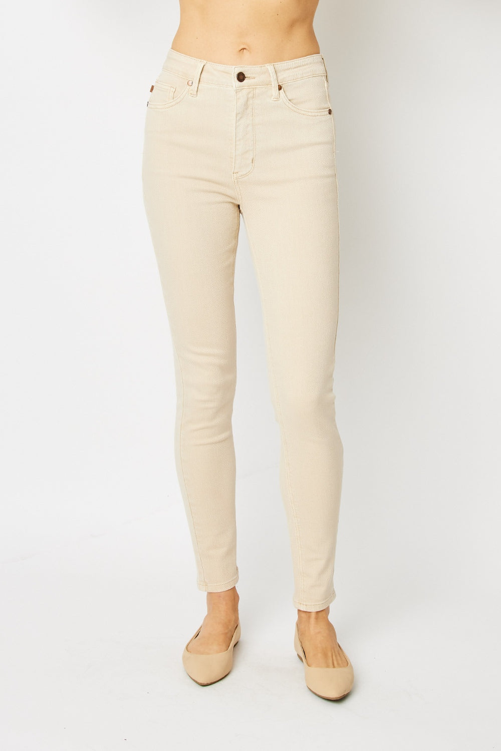 Judy Blue Full Size Garment Dyed Tummy Control Skinny Jeans | Shop Webbi