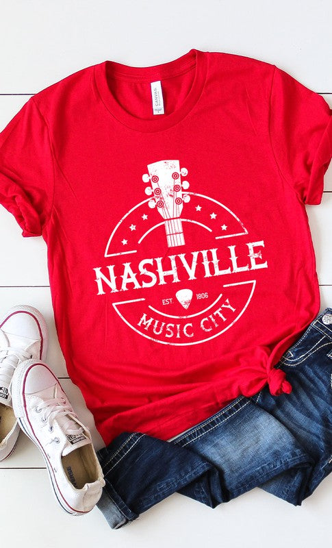 Nashville Music City Graphic Tee | Shop Webbi