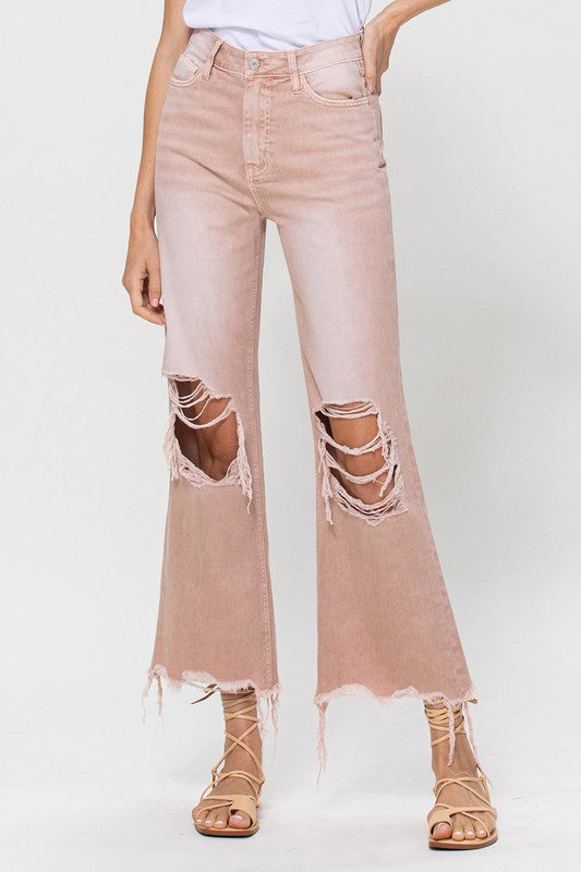 90's Vintage Crop Flare Jeans | Shop Webbi