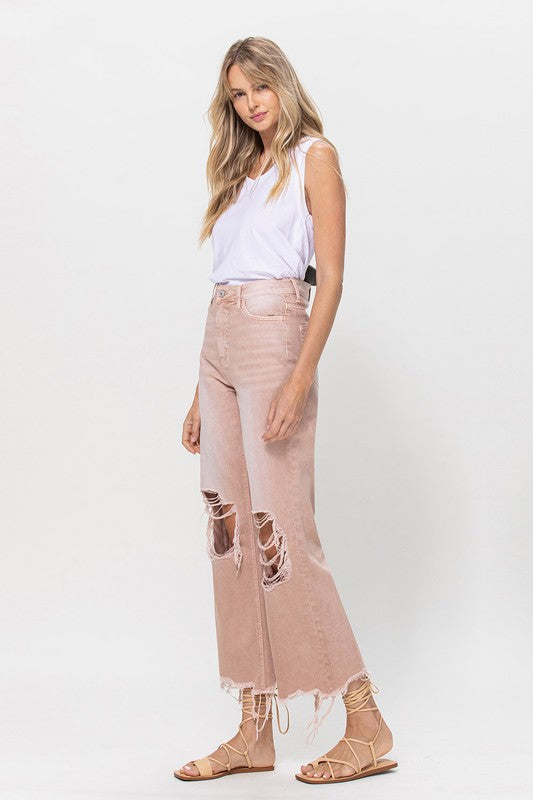 90's Vintage Crop Flare Jeans | Shop Webbi