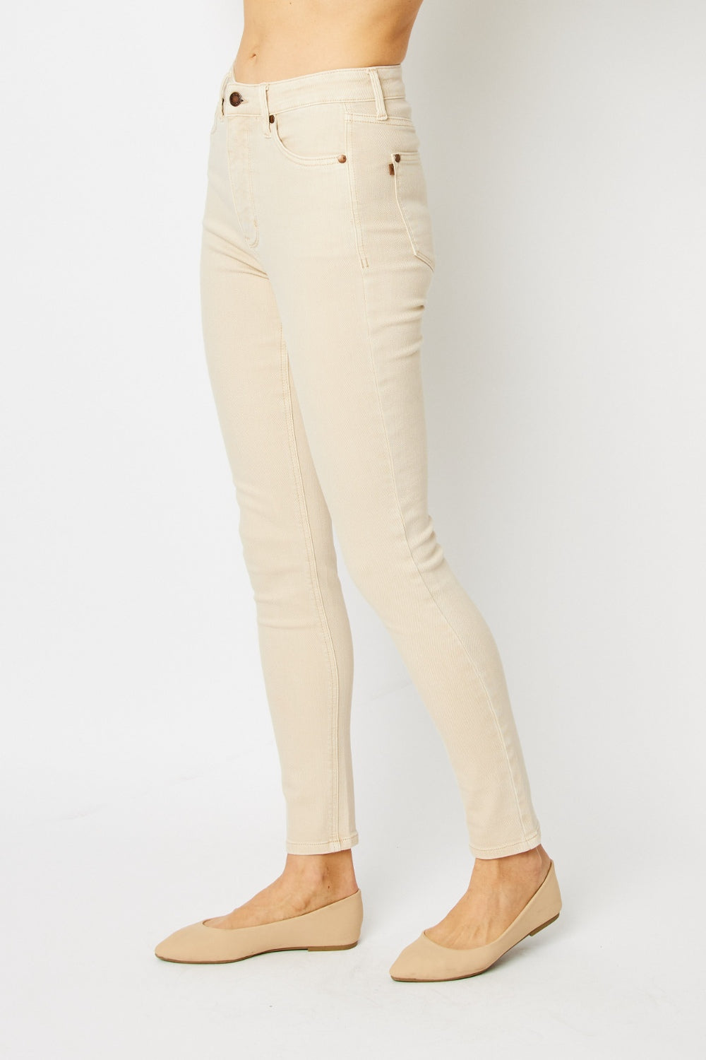 Judy Blue Full Size Garment Dyed Tummy Control Skinny Jeans | Shop Webbi