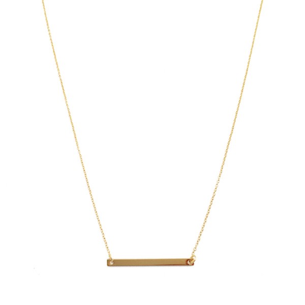 Classic Horizontal Bar Necklace | Shop Webbi