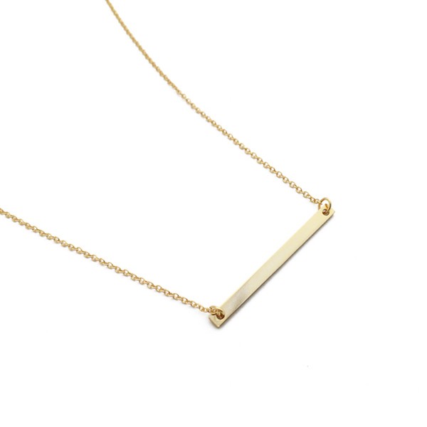 Classic Horizontal Bar Necklace | Shop Webbi