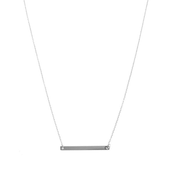 Classic Horizontal Bar Necklace | Shop Webbi
