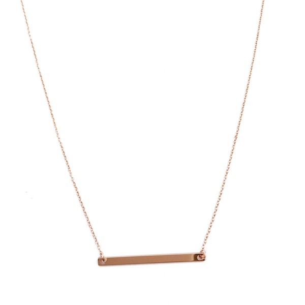 Classic Horizontal Bar Necklace | Shop Webbi