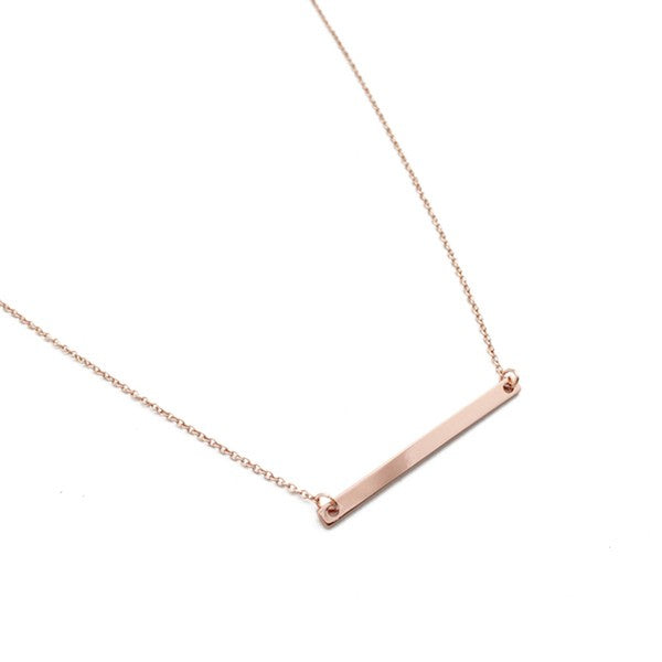 Classic Horizontal Bar Necklace | Shop Webbi