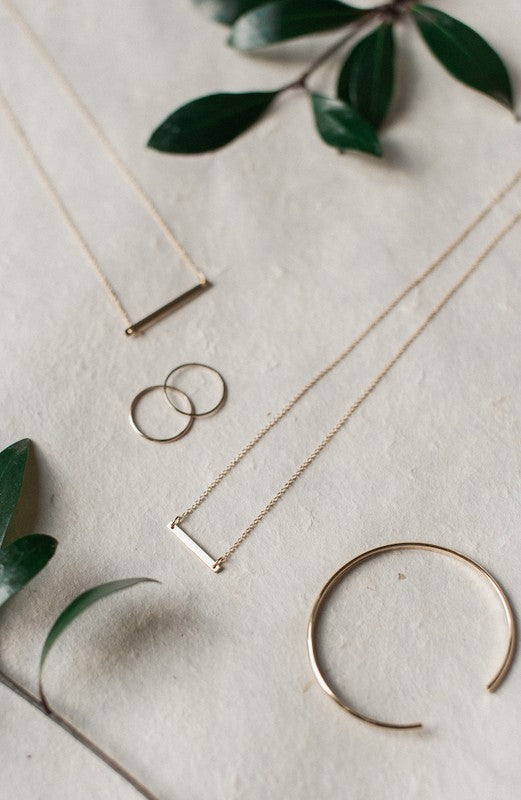 Classic Horizontal Bar Necklace | Shop Webbi