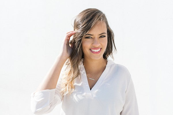 Classic Horizontal Bar Necklace | Shop Webbi