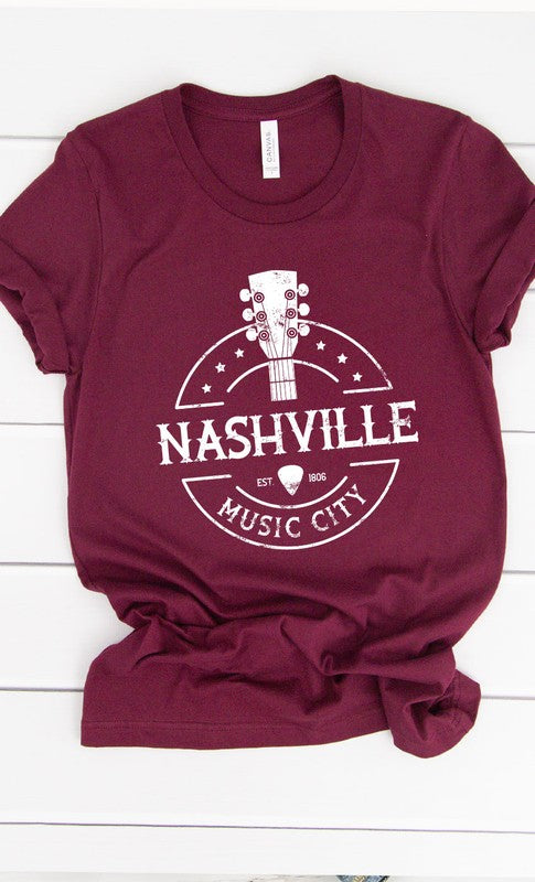 Nashville Music City Graphic Tee | Shop Webbi