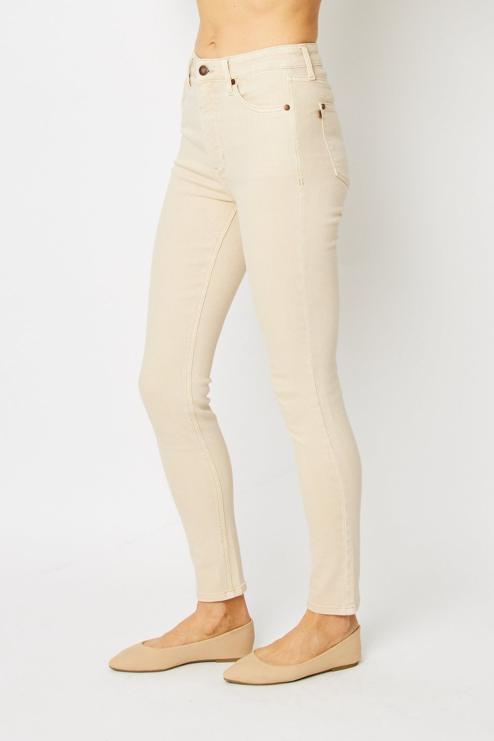 Judy Blue Full Size Garment Dyed Tummy Control Skinny Jeans | Shop Webbi