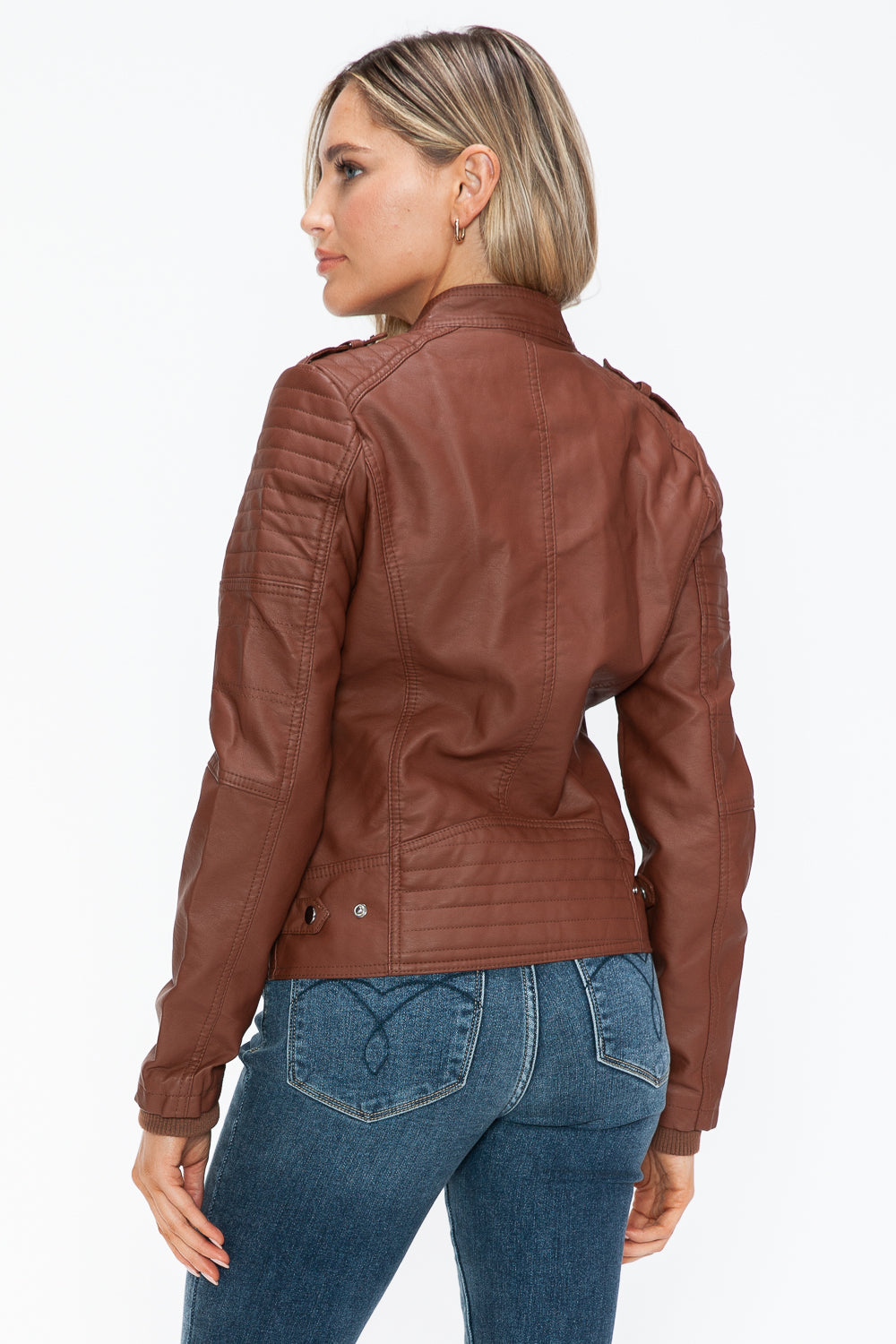 Biker Jacket with Side Zip Pockets