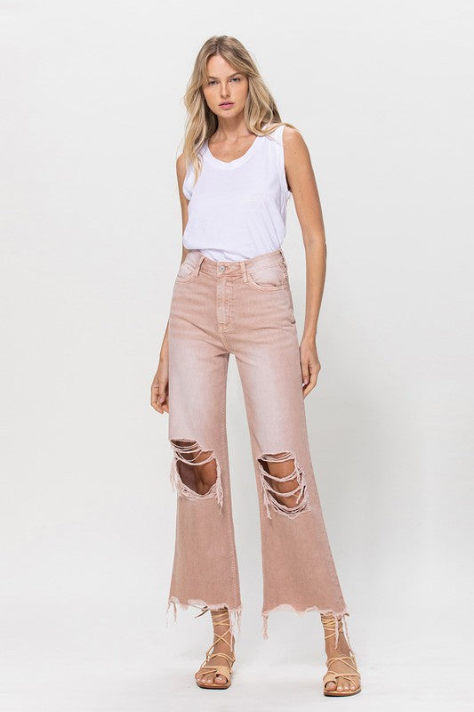 90's Vintage Crop Flare Jeans | Shop Webbi