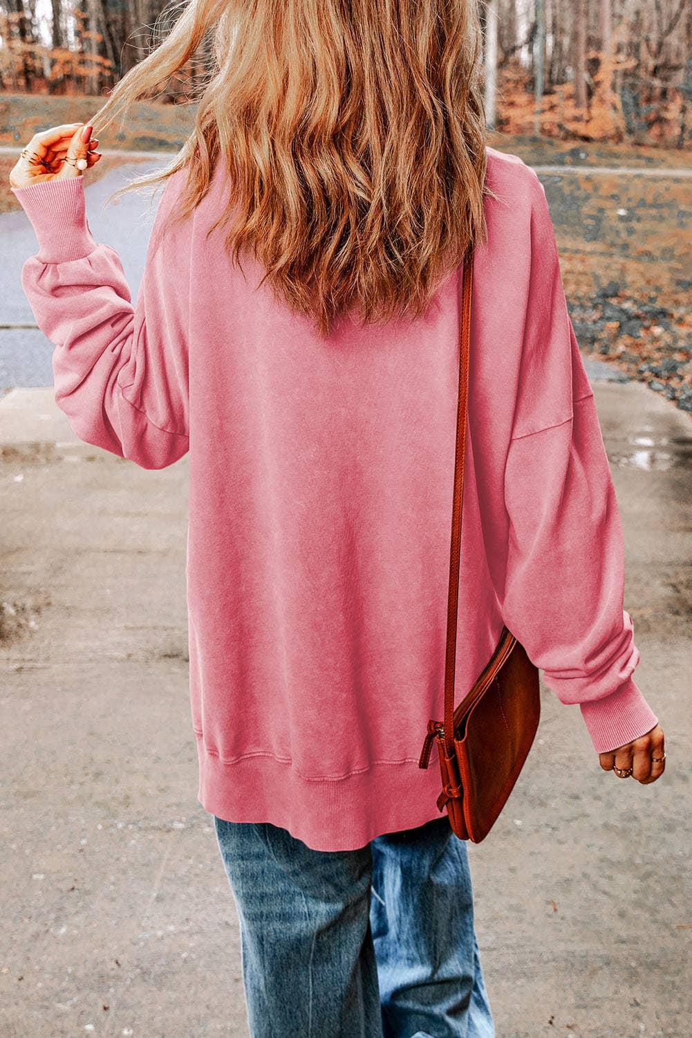 Oversized Sweatshirt with Drop Shoulder Design | Shop Webbi