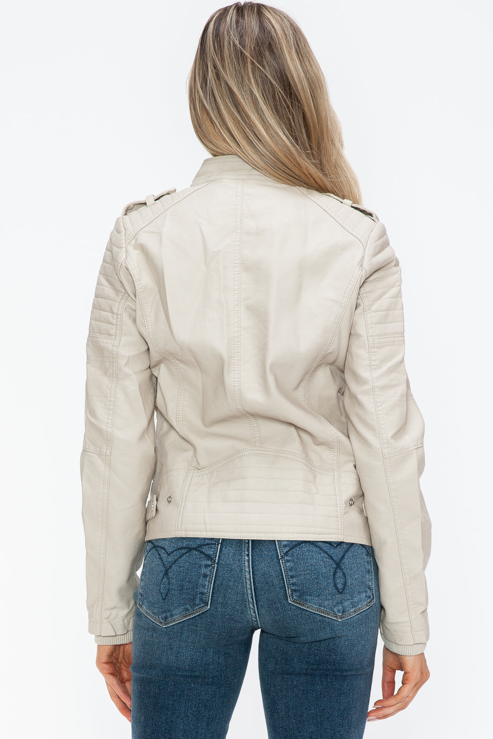 Biker Jacket with Side Zip Pockets