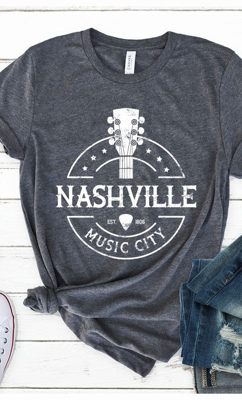 Nashville Music City Graphic Tee | Shop Webbi