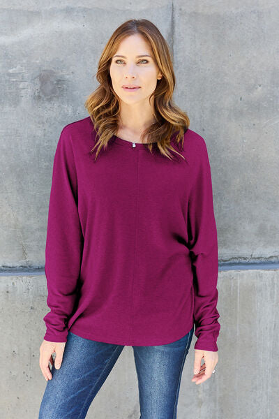 Miranda Round Neck Long Sleeve T-Shirt