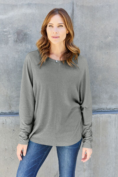 Miranda Round Neck Long Sleeve T-Shirt