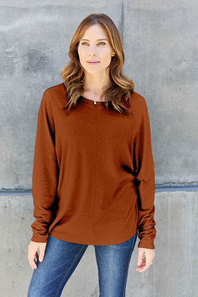 Miranda Round Neck Long Sleeve T-Shirt