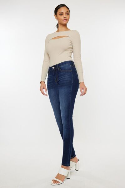 Holly Mid Rise Gradient Skinny Jeans | Shop Webbi