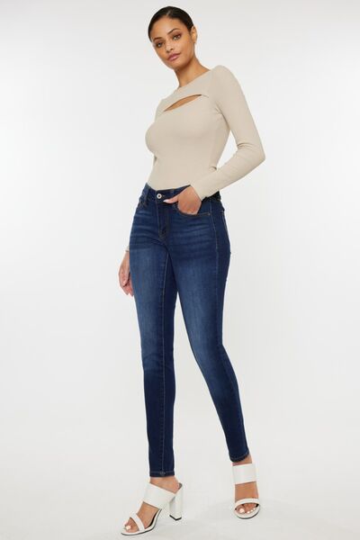 Holly Mid Rise Gradient Skinny Jeans | Shop Webbi