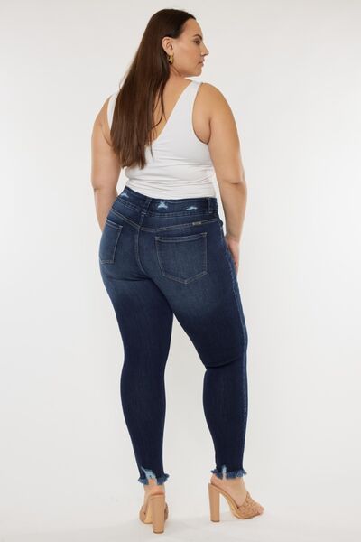 Kancan Cat's Whiskers Raw Hem High Waist Jeans | Shop Webbi