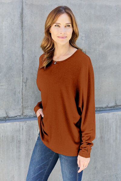 Miranda Round Neck Long Sleeve T-Shirt