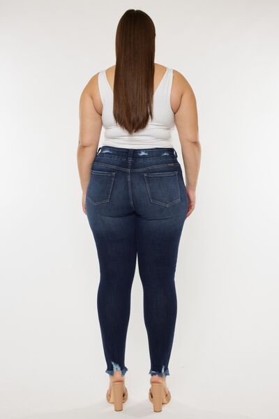 Kancan Cat's Whiskers Raw Hem High Waist Jeans | Shop Webbi