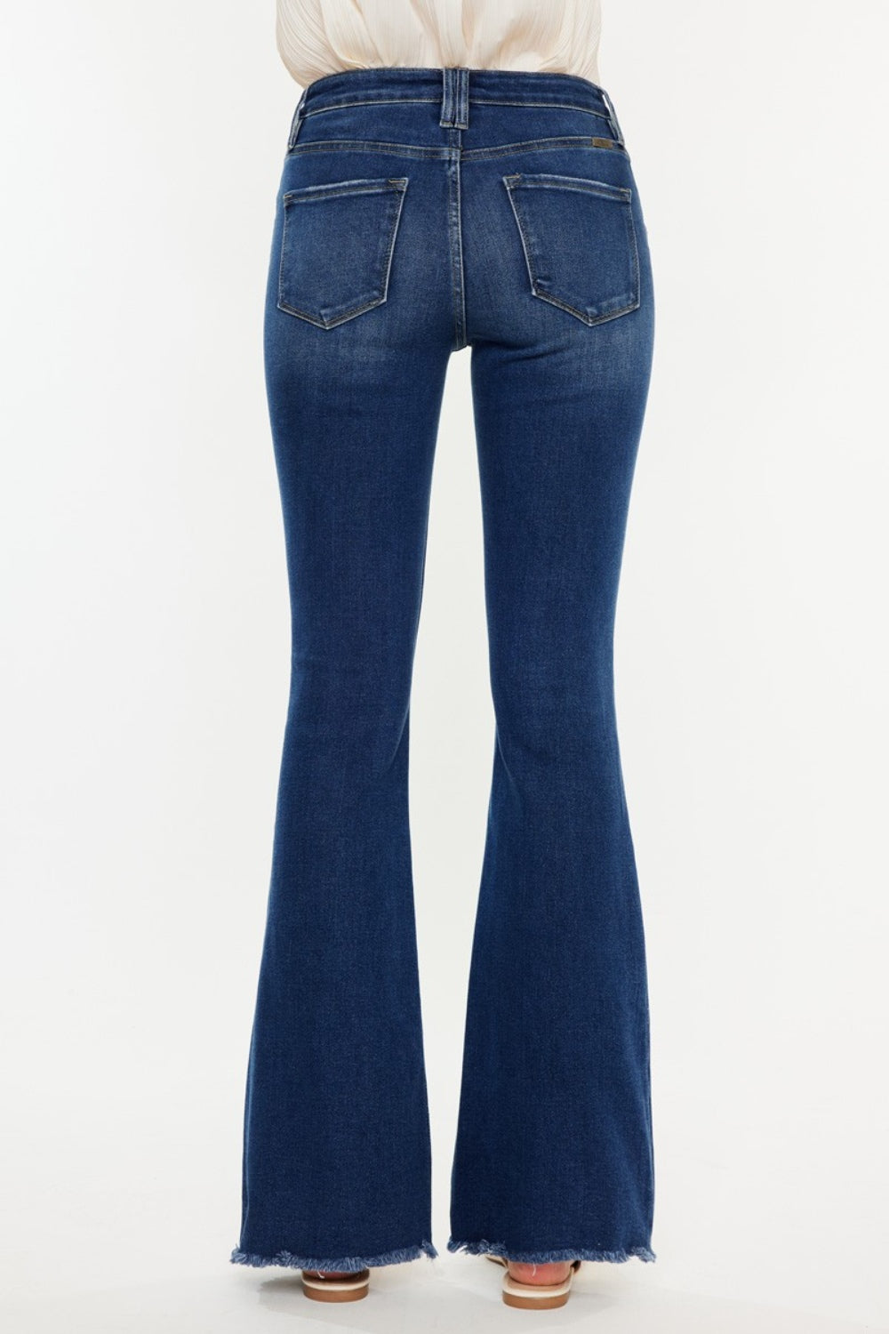 Kancan Cat's Whiskers Raw Hem Flare Jeans | Shop Webbi