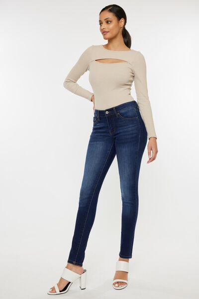 Holly Mid Rise Gradient Skinny Jeans | Shop Webbi