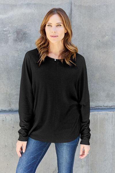 Miranda Round Neck Long Sleeve T-Shirt