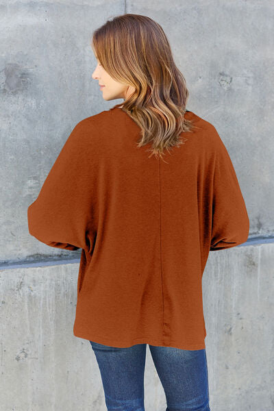 Miranda Round Neck Long Sleeve T-Shirt