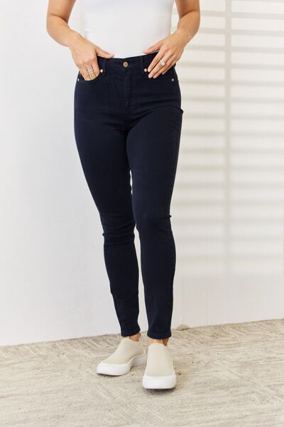 Judy Blue Full Size Garment Dyed Tummy Control Skinny Jeans | Shop Webbi