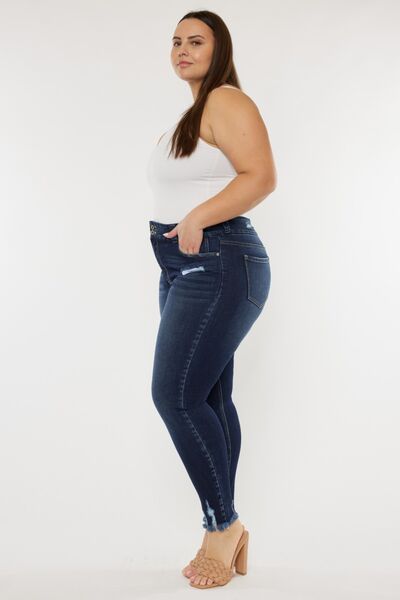 Kancan Cat's Whiskers Raw Hem High Waist Jeans | Shop Webbi